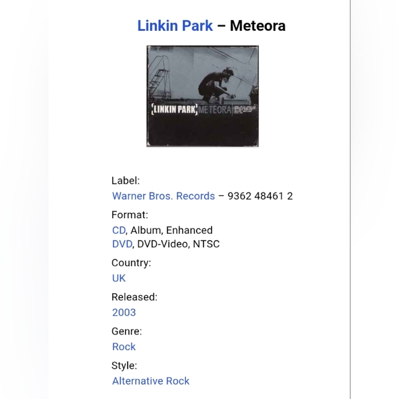 𝑳𝒊𝒏𝒌𝒊𝒏 𝑷𝒂𝒓𝒌 𝑨𝒍𝒃𝒖𝒎 𝑪𝒐𝒍𝒍𝒆𝒄𝒕𝒊𝒐𝒏 - Picture 3 of 16